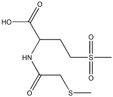 4-methanesulfonyl-2-[2-(methylsulfanyl)acetamido]butanoic acid 구조식 이미지