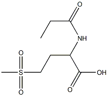 4-methanesulfonyl-2-propanamidobutanoic acid Structure