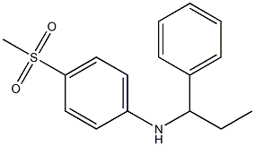 4-methanesulfonyl-N-(1-phenylpropyl)aniline 구조식 이미지