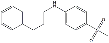 4-methanesulfonyl-N-(3-phenylpropyl)aniline Structure