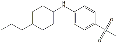 4-methanesulfonyl-N-(4-propylcyclohexyl)aniline Structure
