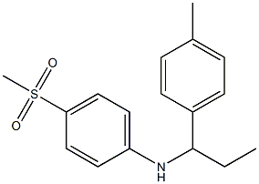 4-methanesulfonyl-N-[1-(4-methylphenyl)propyl]aniline 구조식 이미지