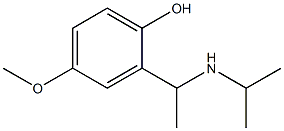 4-methoxy-2-[1-(propan-2-ylamino)ethyl]phenol Structure