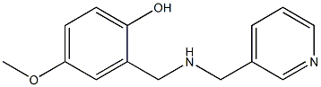4-methoxy-2-{[(pyridin-3-ylmethyl)amino]methyl}phenol 구조식 이미지