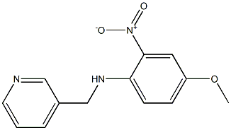 4-methoxy-2-nitro-N-(pyridin-3-ylmethyl)aniline Structure