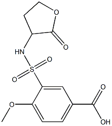 4-methoxy-3-[(2-oxooxolan-3-yl)sulfamoyl]benzoic acid Structure