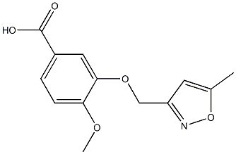 4-methoxy-3-[(5-methyl-1,2-oxazol-3-yl)methoxy]benzoic acid Structure