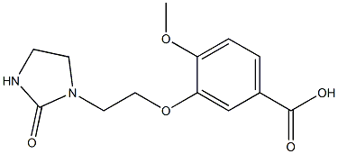 4-methoxy-3-[2-(2-oxoimidazolidin-1-yl)ethoxy]benzoic acid Structure