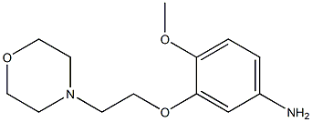 4-methoxy-3-[2-(morpholin-4-yl)ethoxy]aniline Structure