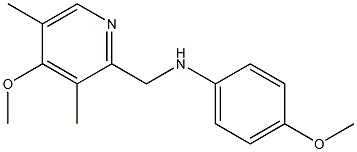 4-methoxy-N-[(4-methoxy-3,5-dimethylpyridin-2-yl)methyl]aniline 구조식 이미지