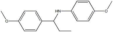 4-methoxy-N-[1-(4-methoxyphenyl)propyl]aniline Structure