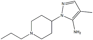 4-methyl-1-(1-propylpiperidin-4-yl)-1H-pyrazol-5-amine 구조식 이미지