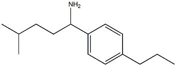4-methyl-1-(4-propylphenyl)pentan-1-amine 구조식 이미지