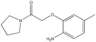 4-methyl-2-(2-oxo-2-pyrrolidin-1-ylethoxy)aniline Structure