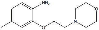 4-methyl-2-[2-(morpholin-4-yl)ethoxy]aniline 구조식 이미지