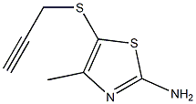 4-methyl-5-(prop-2-ynylthio)-1,3-thiazol-2-amine Structure