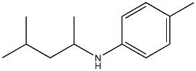 4-methyl-N-(4-methylpentan-2-yl)aniline Structure