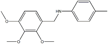 4-methyl-N-[(2,3,4-trimethoxyphenyl)methyl]aniline 구조식 이미지