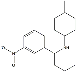 4-methyl-N-[1-(3-nitrophenyl)butyl]cyclohexan-1-amine 구조식 이미지