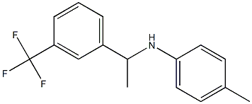 4-methyl-N-{1-[3-(trifluoromethyl)phenyl]ethyl}aniline 구조식 이미지