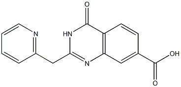 4-oxo-2-(pyridin-2-ylmethyl)-3,4-dihydroquinazoline-7-carboxylic acid 구조식 이미지