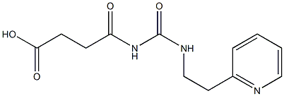 4-oxo-4-({[2-(pyridin-2-yl)ethyl]carbamoyl}amino)butanoic acid 구조식 이미지