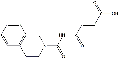 4-oxo-4-(1,2,3,4-tetrahydroisoquinolin-2-ylcarbonylamino)but-2-enoic acid 구조식 이미지