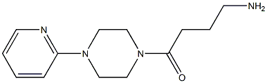 4-oxo-4-(4-pyridin-2-ylpiperazin-1-yl)butan-1-amine 구조식 이미지