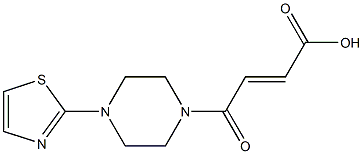 4-oxo-4-[4-(1,3-thiazol-2-yl)piperazin-1-yl]but-2-enoic acid Structure