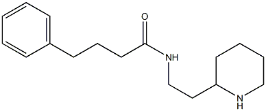 4-phenyl-N-[2-(piperidin-2-yl)ethyl]butanamide 구조식 이미지