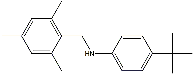 4-tert-butyl-N-[(2,4,6-trimethylphenyl)methyl]aniline Structure