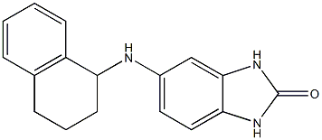 5-(1,2,3,4-tetrahydronaphthalen-1-ylamino)-2,3-dihydro-1H-1,3-benzodiazol-2-one 구조식 이미지