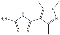 5-(1,3,5-trimethyl-1H-pyrazol-4-yl)-4H-1,2,4-triazol-3-amine Structure