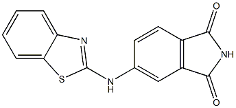 5-(1,3-benzothiazol-2-ylamino)-2,3-dihydro-1H-isoindole-1,3-dione Structure