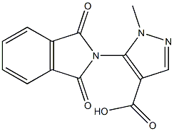 5-(1,3-dioxo-1,3-dihydro-2H-isoindol-2-yl)-1-methyl-1H-pyrazole-4-carboxylic acid Structure