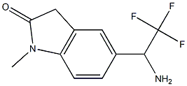 5-(1-amino-2,2,2-trifluoroethyl)-1-methyl-2,3-dihydro-1H-indol-2-one 구조식 이미지
