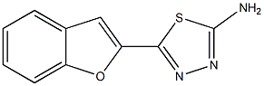 5-(1-benzofuran-2-yl)-1,3,4-thiadiazol-2-amine 구조식 이미지
