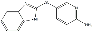 5-(1H-1,3-benzodiazol-2-ylsulfanyl)pyridin-2-amine Structure