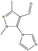 5-(1H-imidazol-1-yl)-1,3-dimethyl-1H-pyrazole-4-carbaldehyde 구조식 이미지