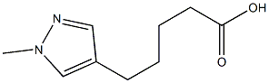5-(1-methyl-1H-pyrazol-4-yl)pentanoic acid 구조식 이미지
