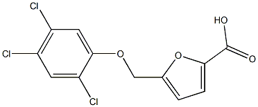 5-(2,4,5-trichlorophenoxymethyl)furan-2-carboxylic acid 구조식 이미지