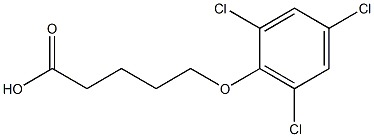 5-(2,4,6-trichlorophenoxy)pentanoic acid Structure