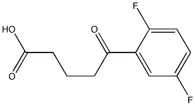 5-(2,5-difluorophenyl)-5-oxopentanoic acid 구조식 이미지