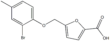 5-(2-bromo-4-methylphenoxymethyl)furan-2-carboxylic acid 구조식 이미지