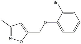 5-(2-bromophenoxymethyl)-3-methyl-1,2-oxazole 구조식 이미지