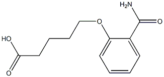 5-(2-carbamoylphenoxy)pentanoic acid 구조식 이미지