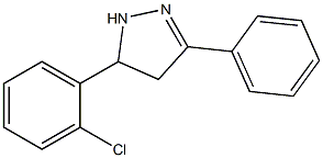5-(2-chlorophenyl)-3-phenyl-4,5-dihydro-1H-pyrazole Structure