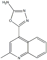 5-(2-methylquinolin-4-yl)-1,3,4-oxadiazol-2-amine Structure