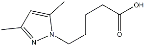 5-(3,5-dimethyl-1H-pyrazol-1-yl)pentanoic acid 구조식 이미지