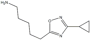 5-(3-cyclopropyl-1,2,4-oxadiazol-5-yl)pentan-1-amine Structure